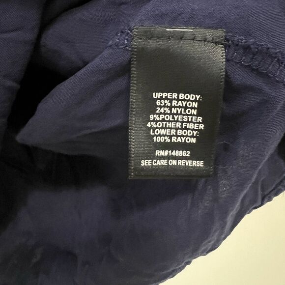 Torrid Polka Dot Babydoll Sweater Mini Dress Plus Size 6X Navy Blue Gold - Picture 8 of 10